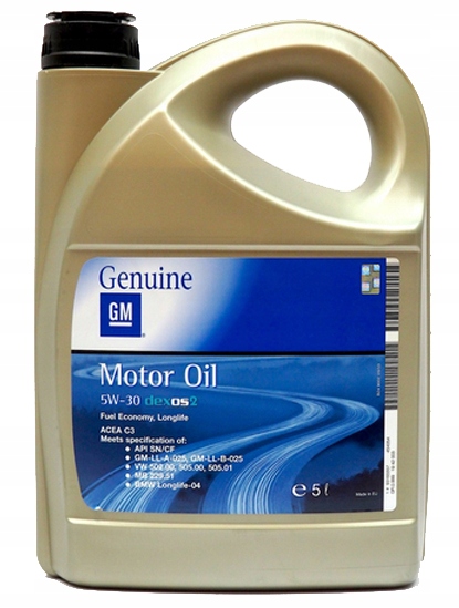 

Olej Opel Gm 5W30 5W 30 5L Dexos 2 Dpf