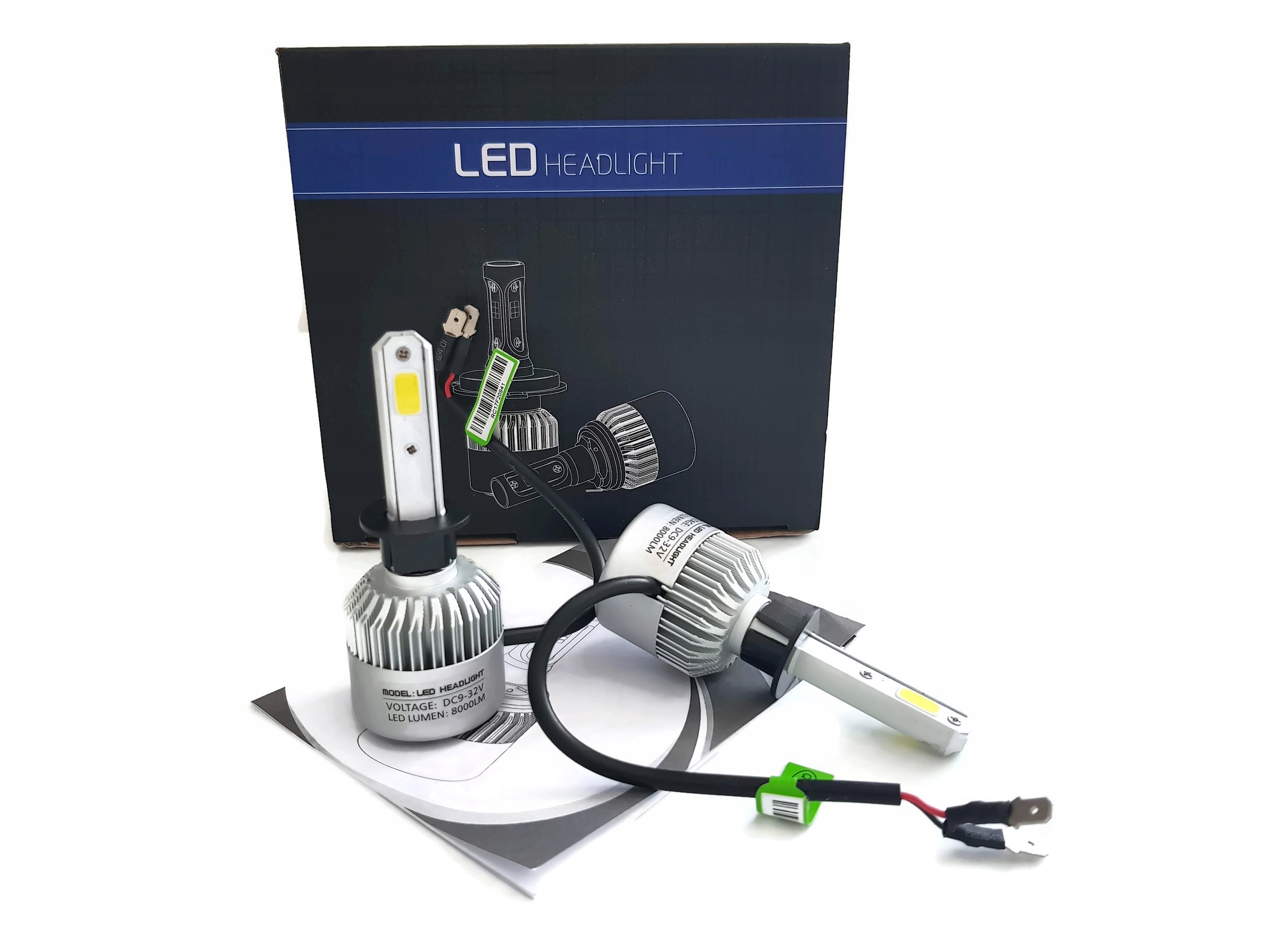 Żarówki Led H3 S2 Cob 16000LM Mocna Żarówka
