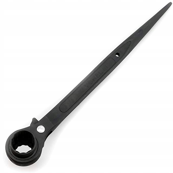 VOREL 52935 Dwustronny klucz nasadkowy z grzechotką 17x19mm