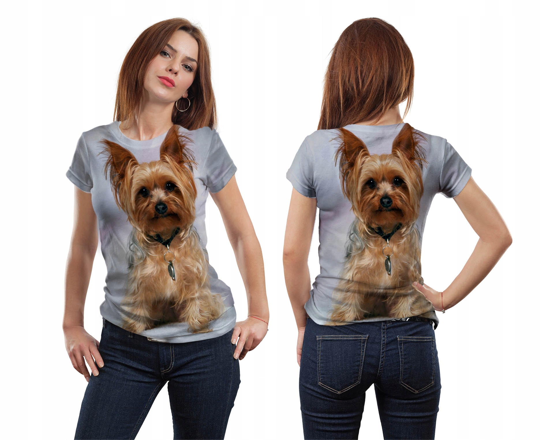 

Koszulka 3D Grafika T-shirt Yorkshier M Plakat