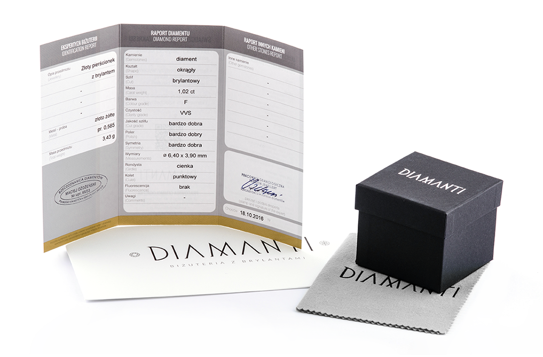 PIERŚCIONEK ZŁOTO ŻÓŁTE 0.585 z TOPAZEM i 2 BRYLANTAMI Cechy brak