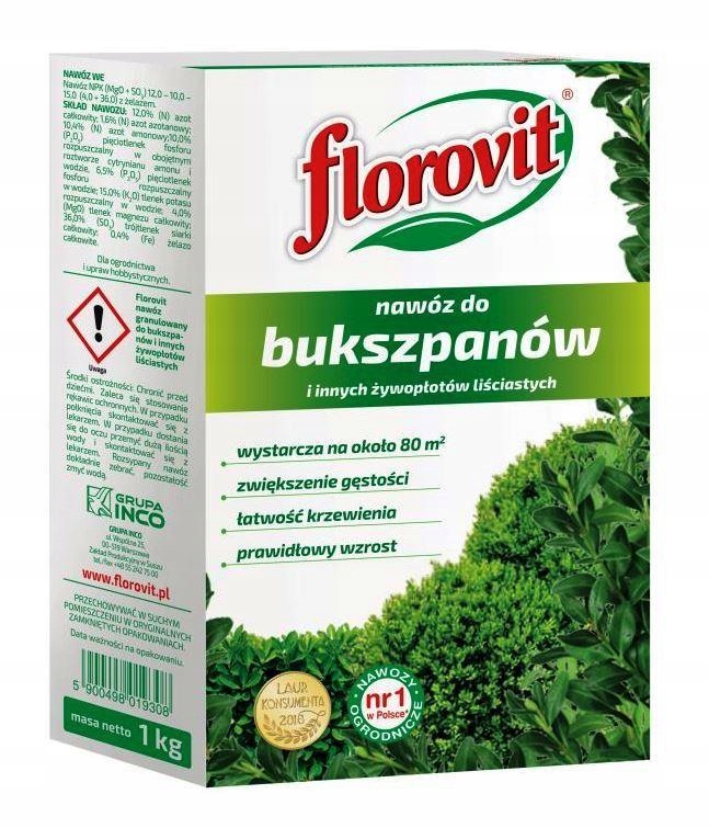 

Florovit Nawóz Do Bukszpanów Żywopłotów 1 Kg