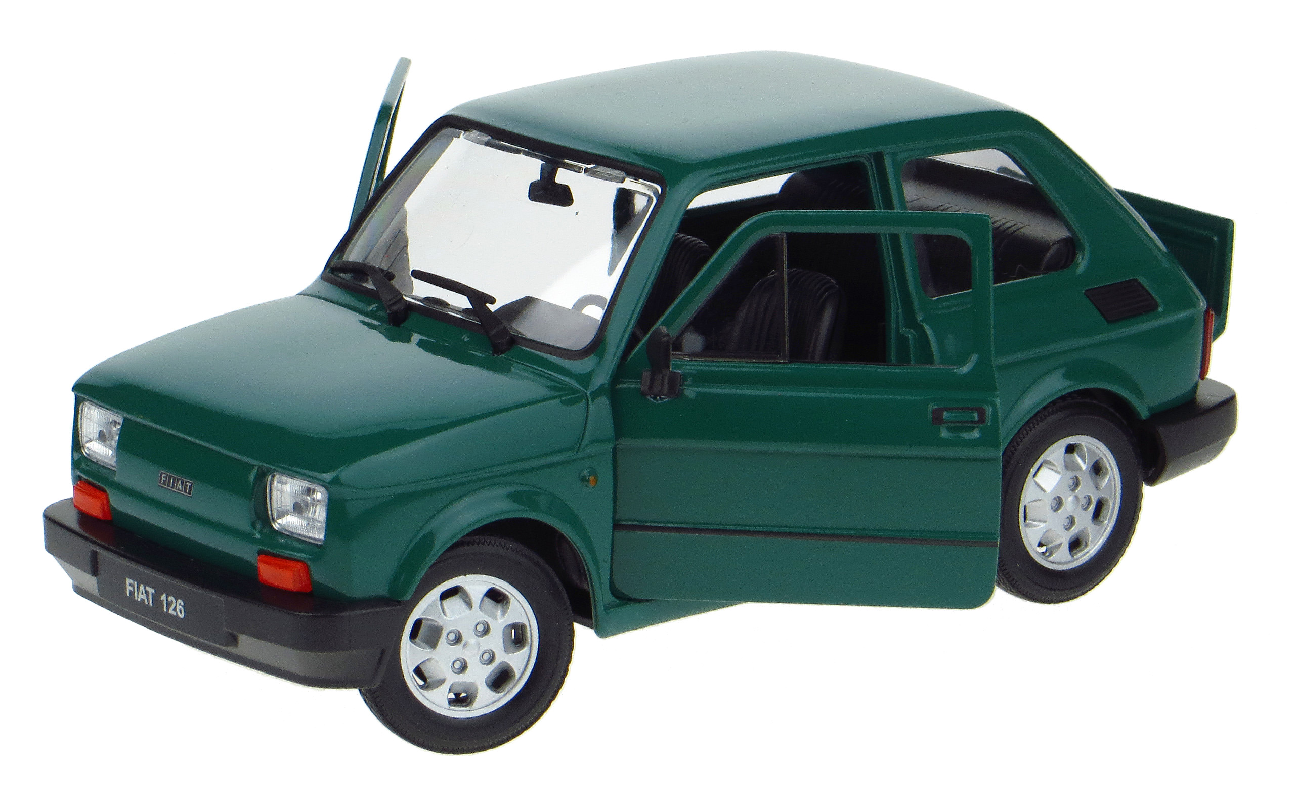 Fiat 126 p Model Kovový Welly 1:21 Batole Zelené