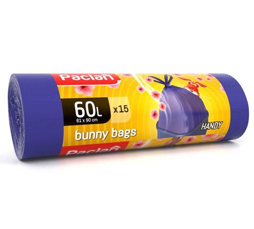 

Worki na śmieci Bunny Bags zapachowe 60L 15 szt.