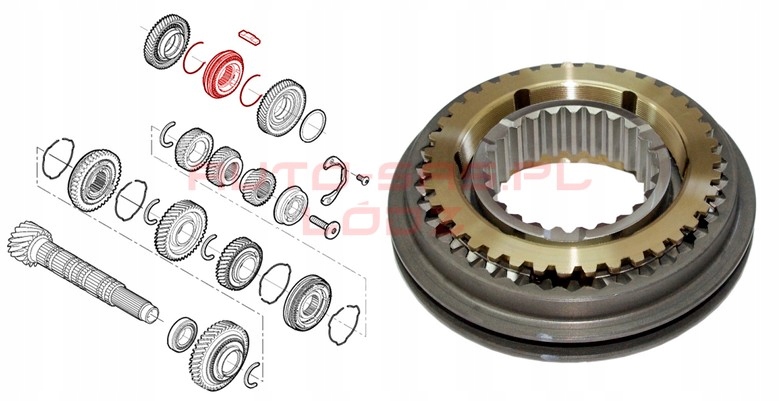 PRZESUWKA SYNCHRONIZATOR 5 6 DUCATO JUMPER BOXER Gearbox type Manual