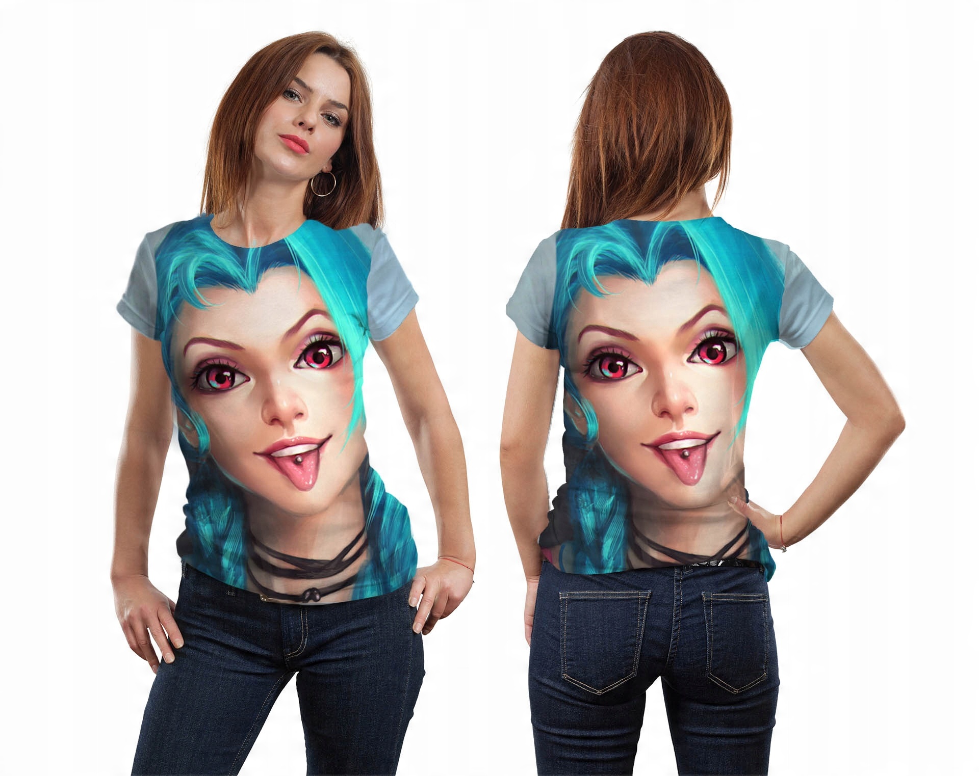

Koszulka 3D T-shirt Manga XL Blogerka Siłownia
