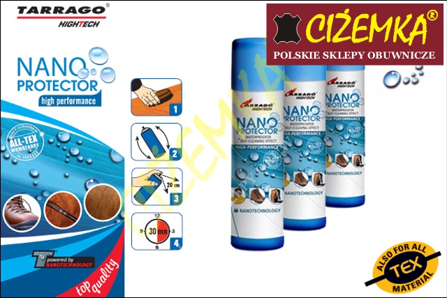 1x TARRAGO Nano Protector 250ml Impregnat do Butów Płeć uniseks