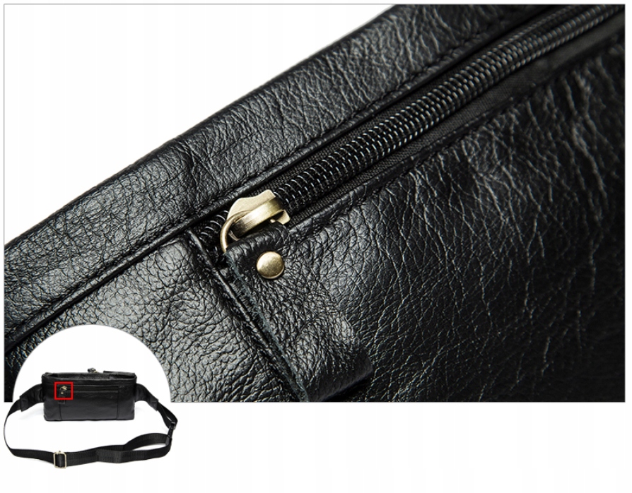 Męska nerka saszetka elegancka Vintage skóra Rodzaj biodrowa