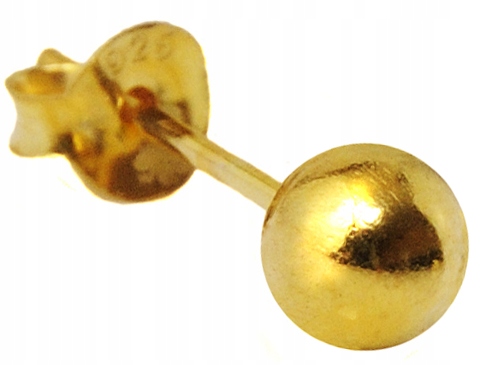 

Versil kolczyk kulka 5,0 mm złoc. 1 szt srebro 925