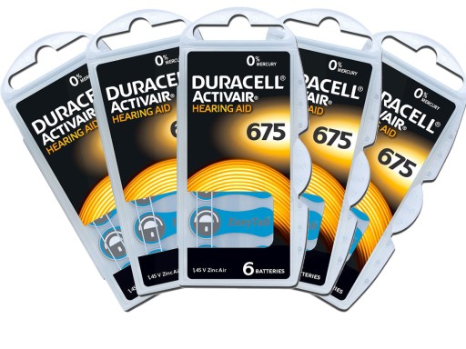 

30x Bateria Słuchowa Duracell 675 PR44 Activair900