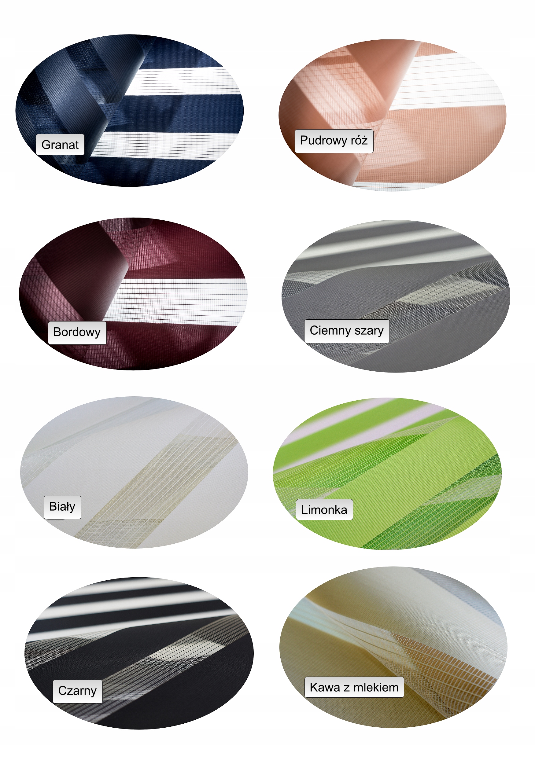 ROLETA DZIEŃ NOC 68 x215 cm WYBÓR KOLORÓW NAPINACZ Typ montażu bezinwazyjny