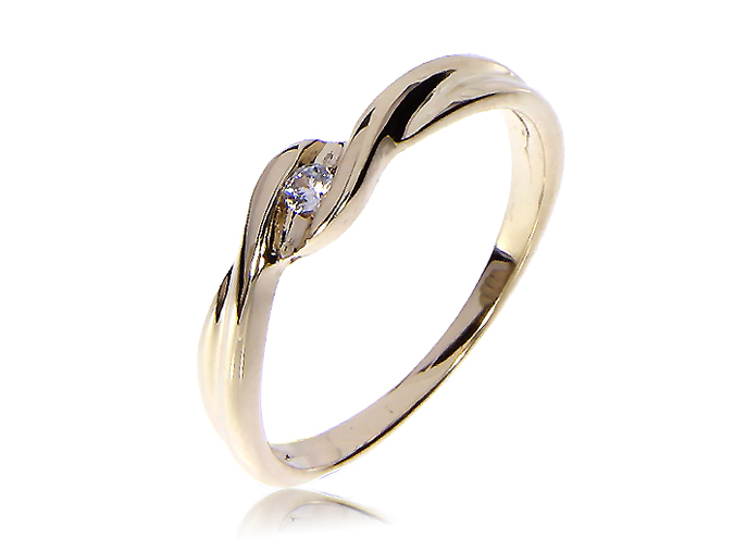 ZŁOTY PIERŚCIONEK ZARĘCZYNOWY ZŁOTO 14K 24h LgPB12 Marka LipGold