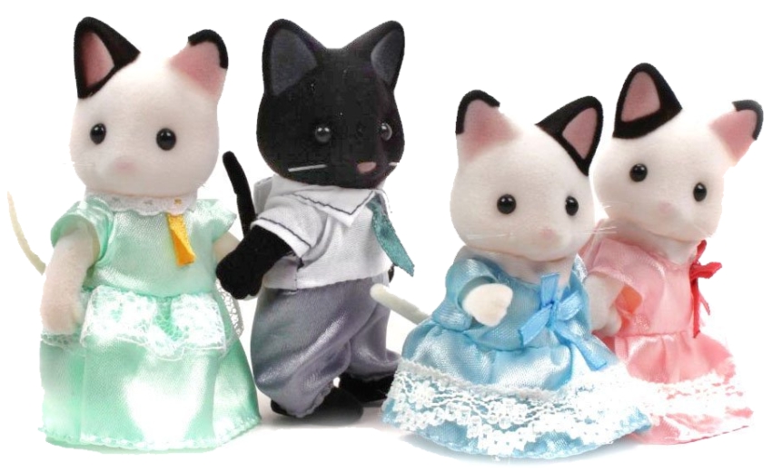 

Sylvanian Families Rodzina Kotów Czarne Uszy 5181