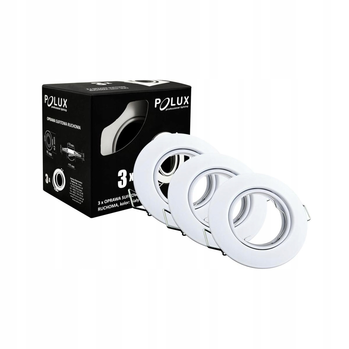 

6 x Oprawa Oprawka Halogenowa Biała Ruchoma Led
