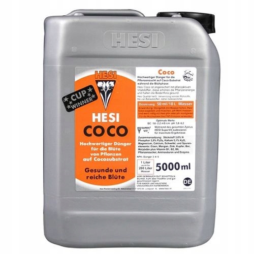 Hesi Coco 5L kompletní živné médium pro fázi kvetení