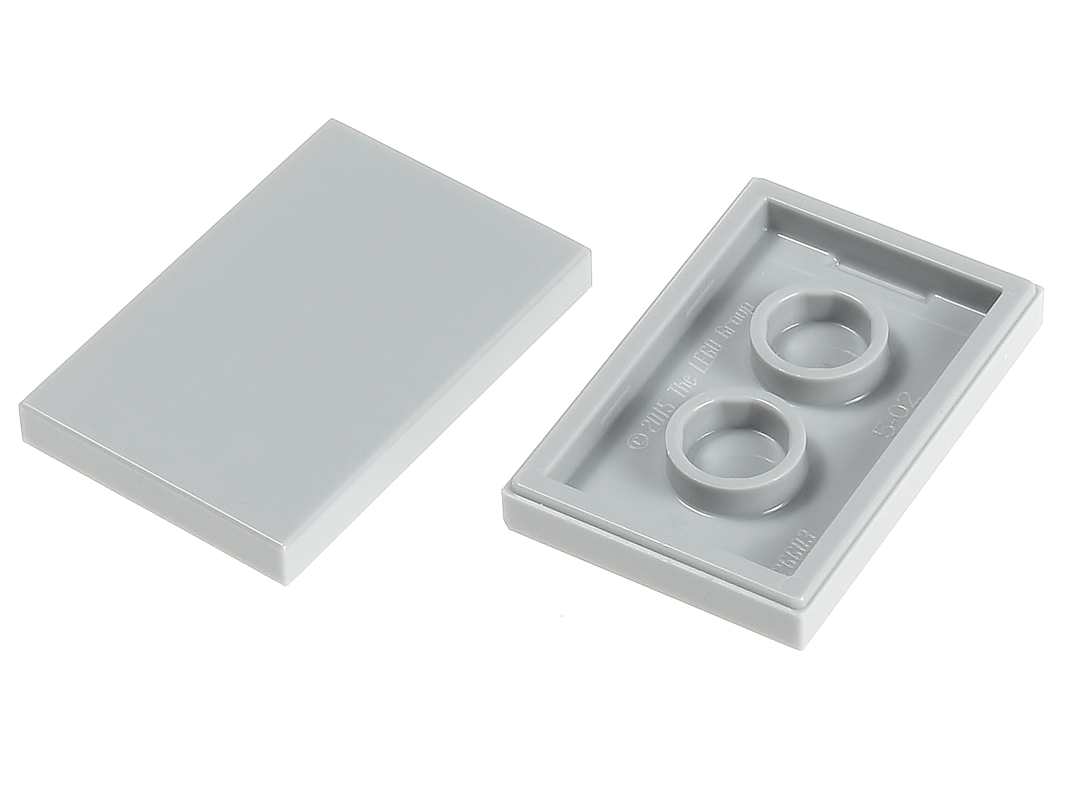

Lego Płytka gładka 2x3 26603 szara jasna 2 szt.
