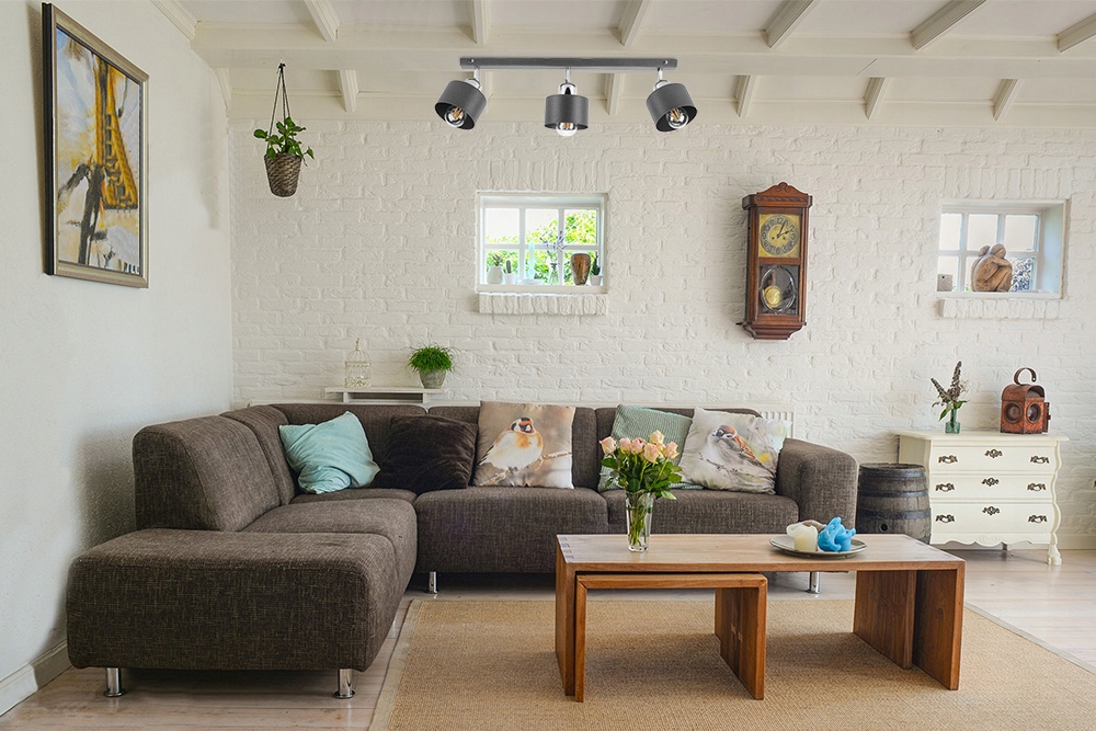 LAMPA WISZĄCA SUFITOWA ŻYRANDOL PLAFON METALOWA Zasilanie sieciowe