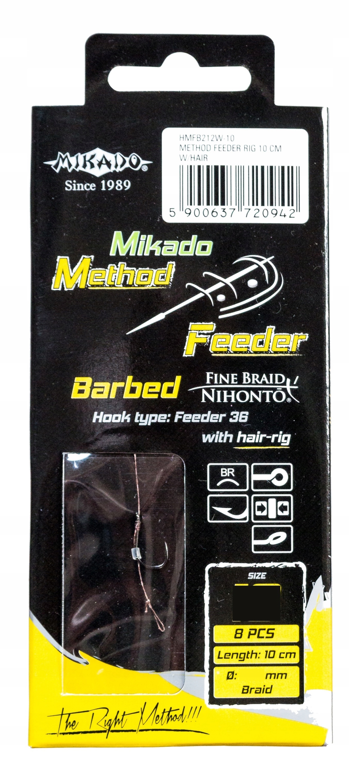 

Mikado Haczyki Przypony Method Feeder Z Włosem 10