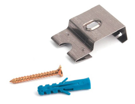 KLIPS MONTAŻOWY LISTWA PRZYPODŁOGOWA BIAŁA KLAMRA Wysokość 36 mm