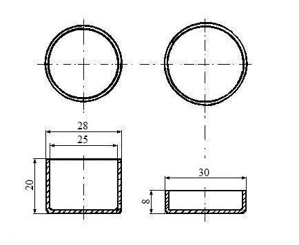 Pojemniczek z Pokrywka Zieloną 10 ml 100szt Kolor zielony