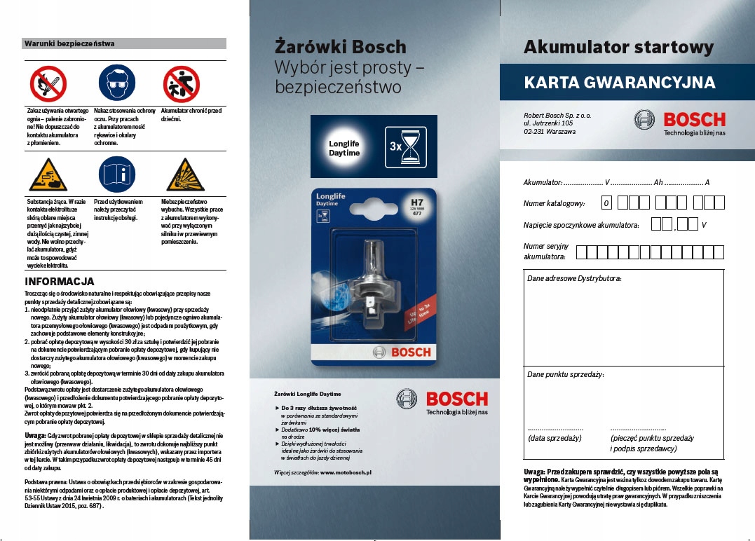 Akumulator 70 Ah BOSCH AGM S5A08 0 092 S5A 080 0 092 S5A 080 za