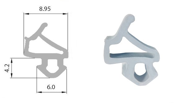 Uszczelki uszczelka do okien PCV okienne S-1127 A Kod producenta 1127A