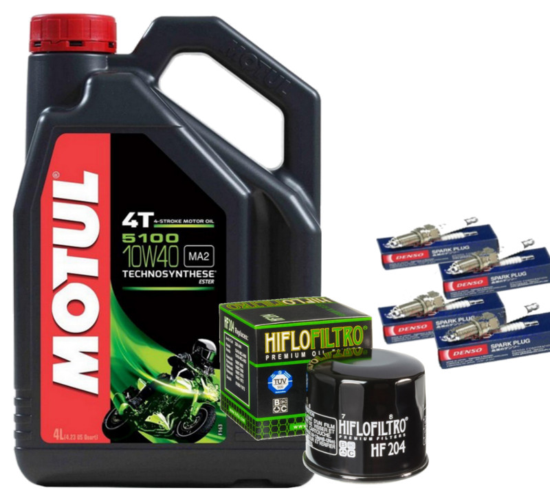 OLEJ MOTUL FILTR SWIECE HONDA CBF600 04 12