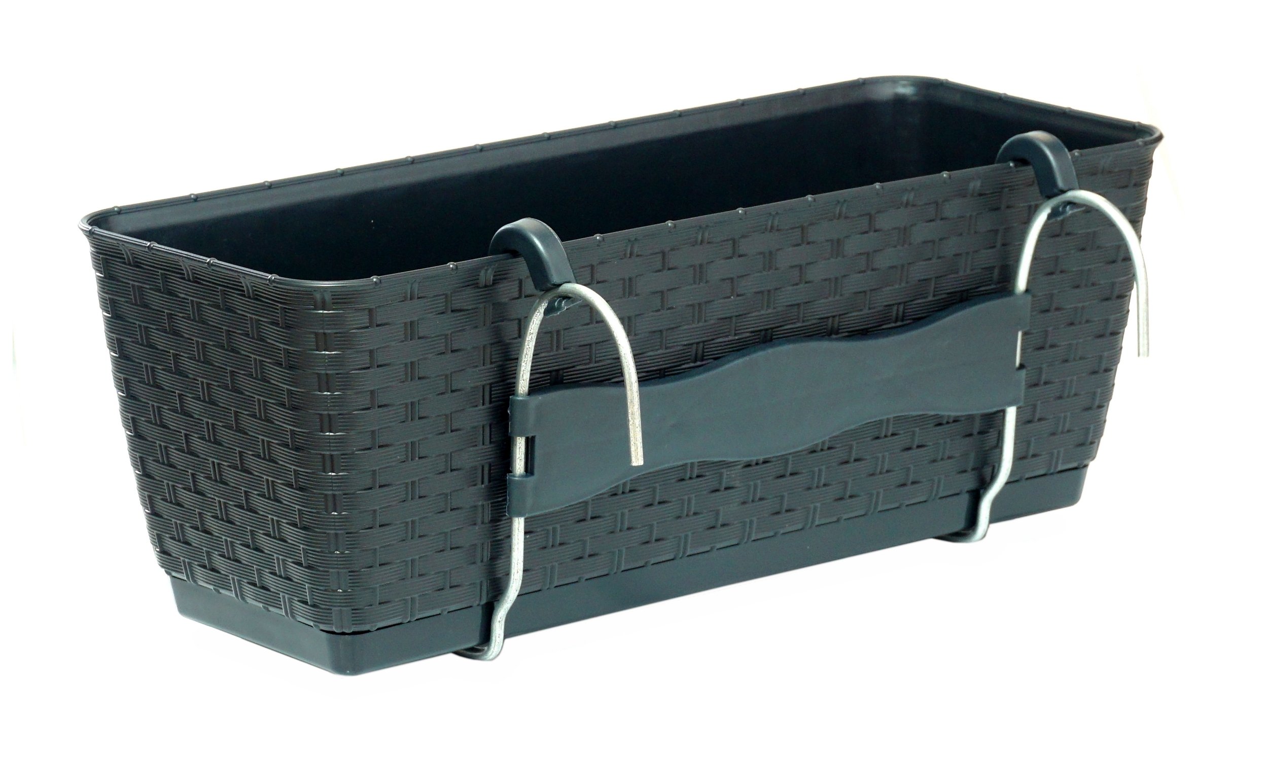 

Doniczka balkonowa System + Uchwyt 39x15 cm Rattan