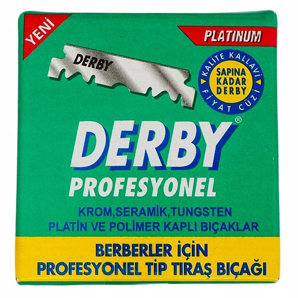 DERBY Polovice žiletiek na holenie britva 100 kusov .