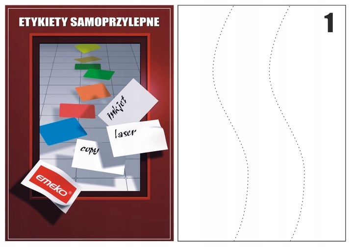 

Etykiety Samoprzylepne Naklejki A4 EP3478 B