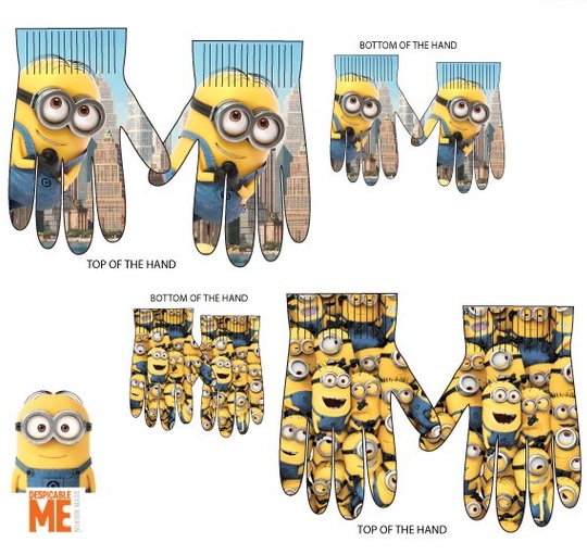 

Minionki dwustronne rękawiczki Pieski Hit