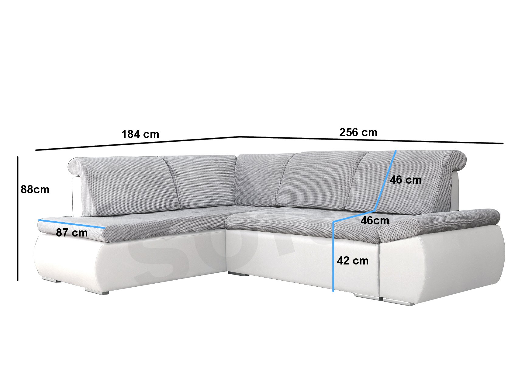 Симметричный угловой диван
