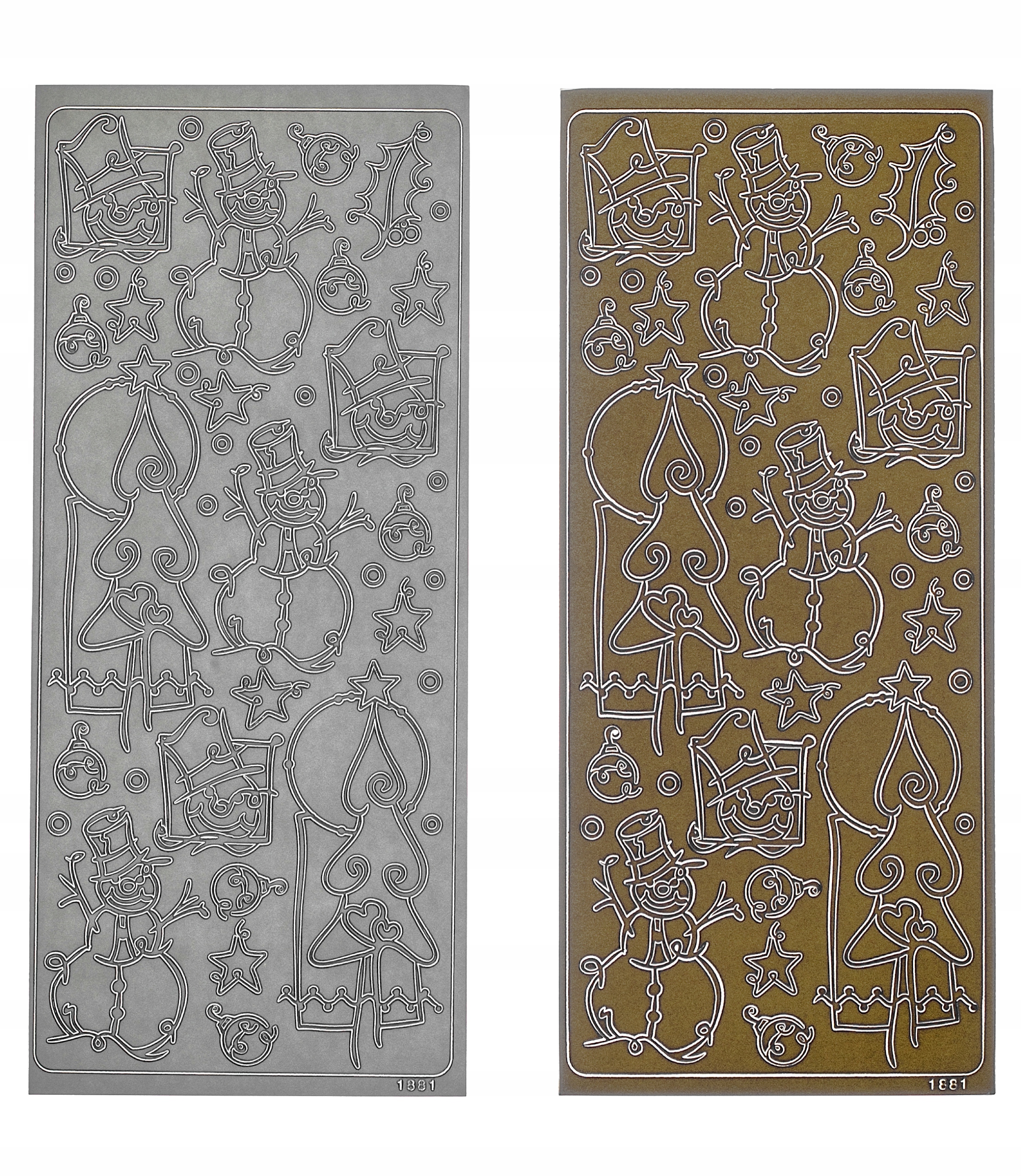 STICKERSY NAKLEJKI BOŻE NARODZENIE nr JO-180 Wykończenie papieru nie dotyczy