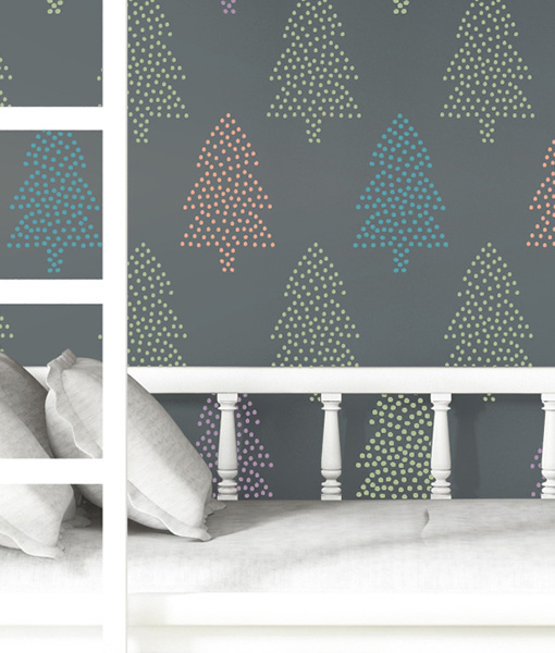 Fir- szablon malarski dla dzieci choinki Bohater brak