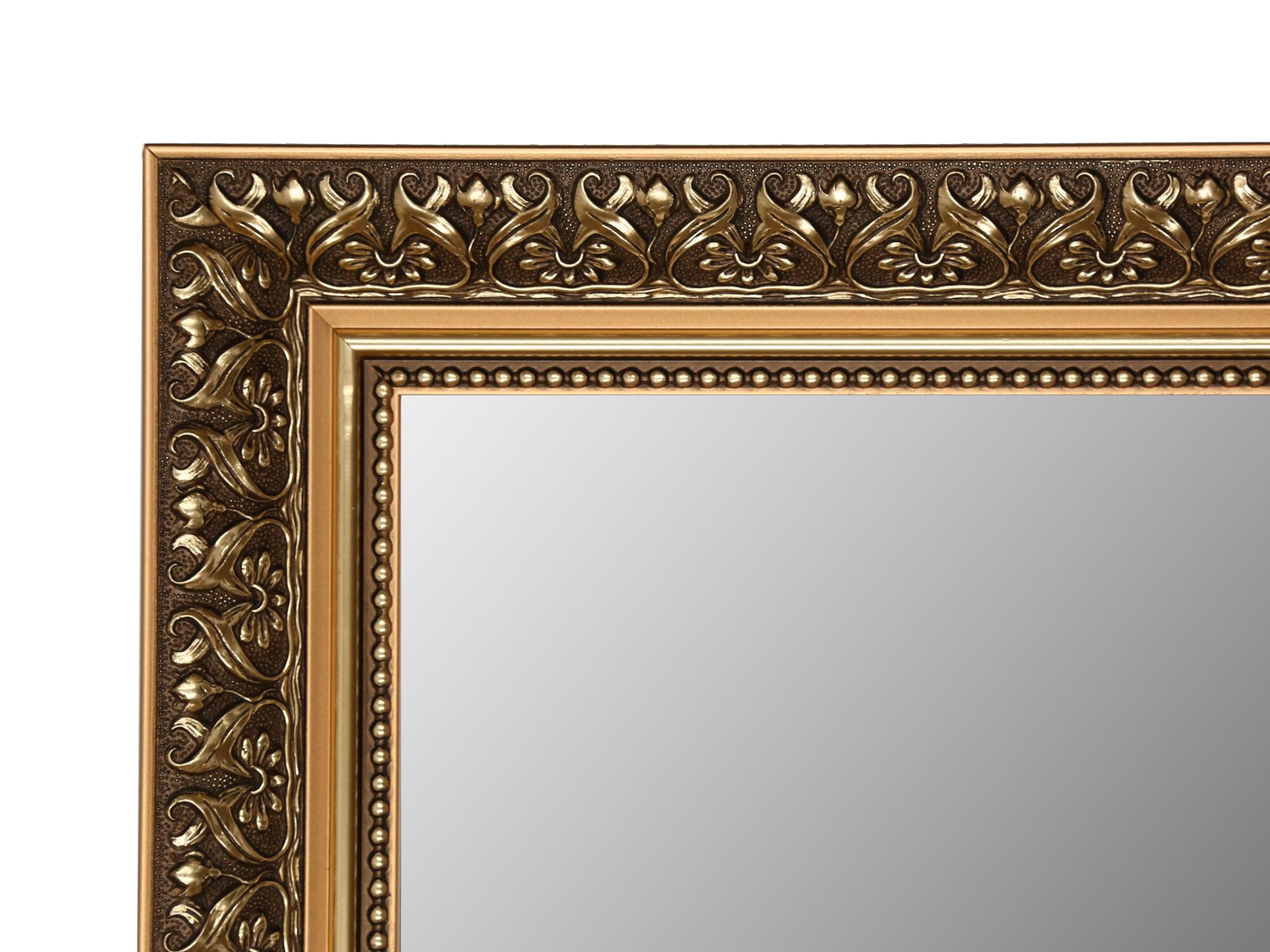 LUSTRO 110x50 Rama drewniana Biała Złota Srebrna Szerokość 500 mm