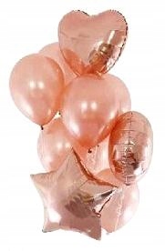 

Modny zestaw balony Rose Gold czyli złoty róż 10