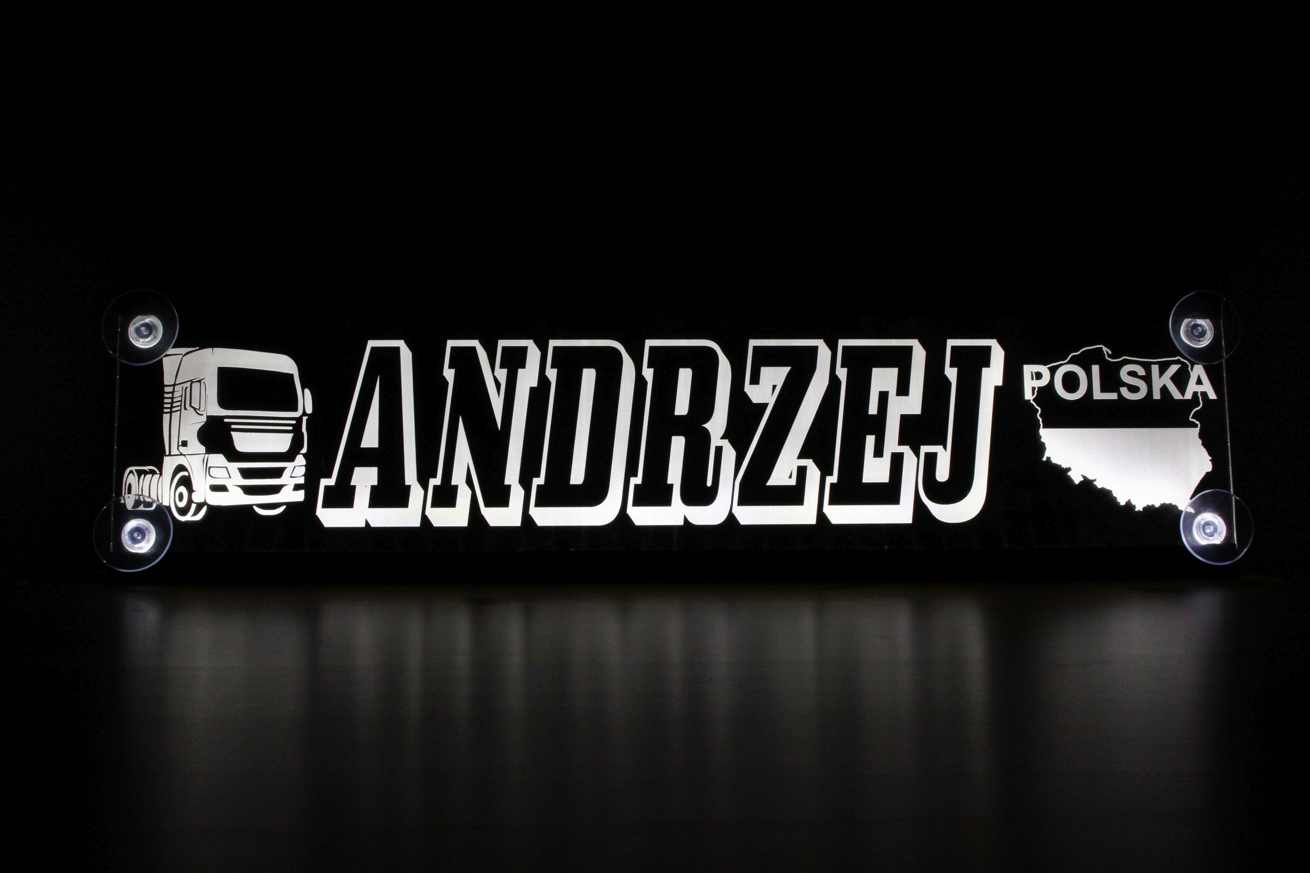 TABLICE IMIENNE PODSWIETLANE LED TIR 60x16 XXL Manufacturer Kidaps