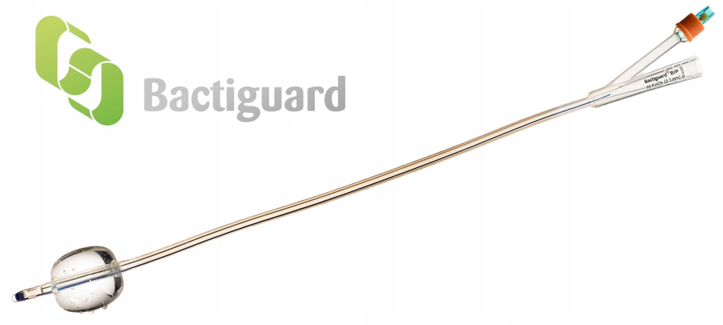 CEWNIK FOLEY Z JONAMI SREBRA 100% SLIKON FR CH 16 Producent Bactiguard