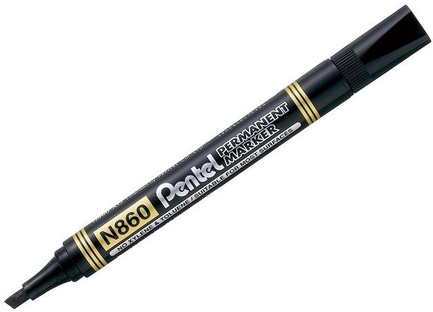 

Marker Permanentny Pentel N860 Ścięty Czarny