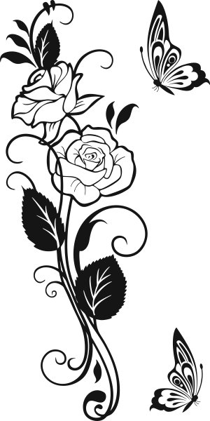 

Naklejka na ścianę ścienna Kwiaty Róże 140 cm