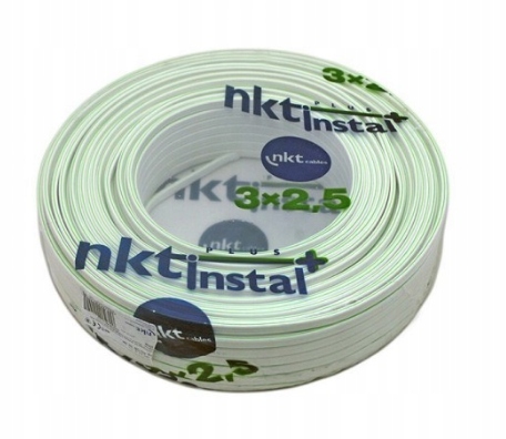 

Przewód kabel YDYp 3x2,5 Nkt 450/750V 100m 005352