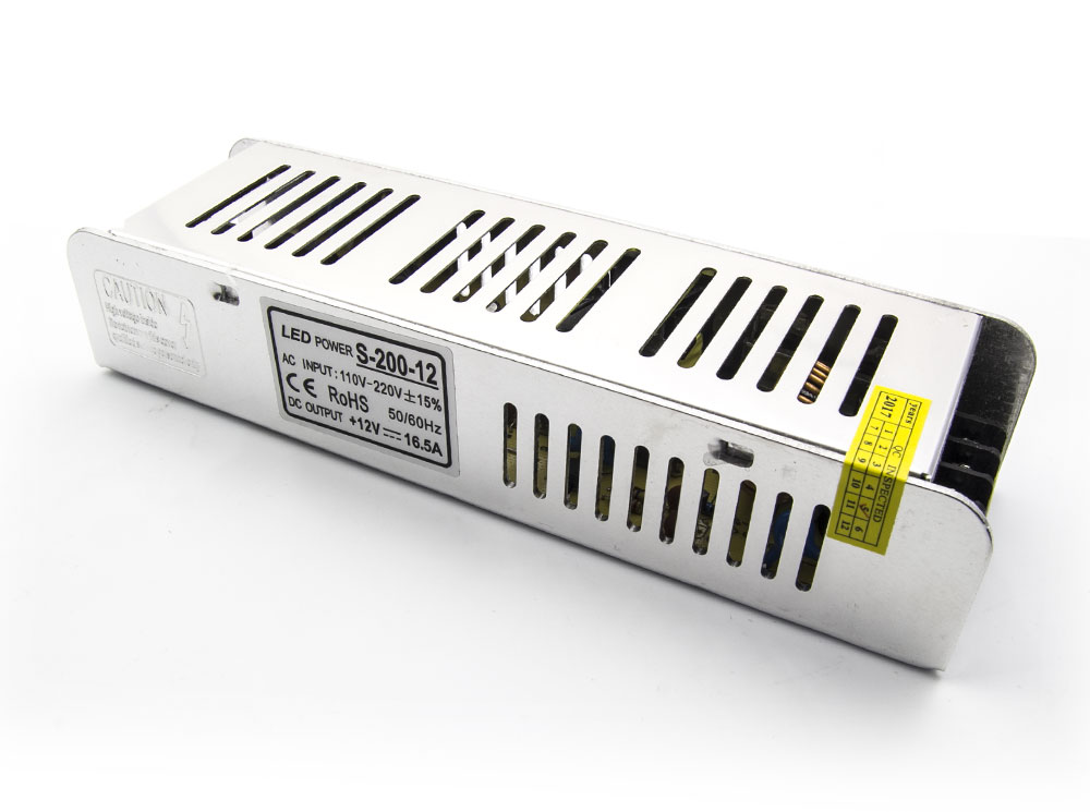 

Zasilacz Transformator 12V DC 200W 16,5A Taśma Led
