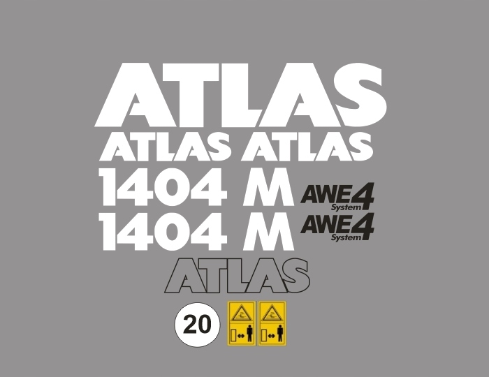 Samolepky samolepka Atlas 1404 M