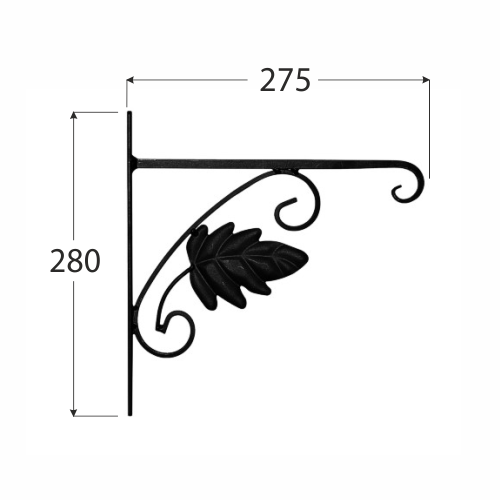 Uchwyt wieszak na doniczkę LIŚĆ UK2 Kod producenta UK2