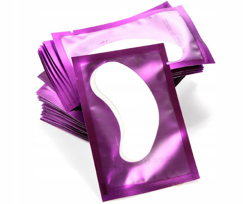 100szt PŁATKI POD OCZY DO PRZEDŁUŻANIA RZĘS FIOLET Rodzaj płatki pod oczy