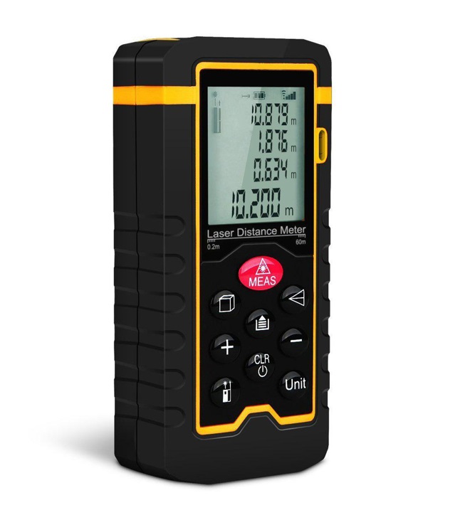Laserový Dálkoměr, Digitální Měřič HT-60, Certifikát