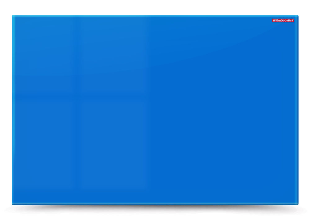 Tablica szklana magnetyczna 90x60 niebieska