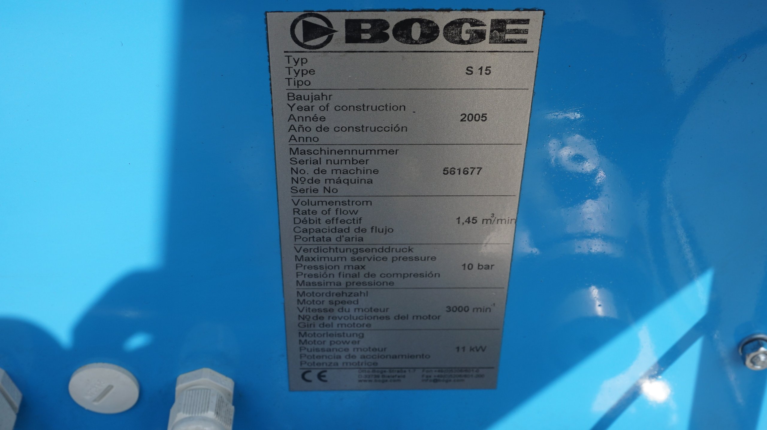 PIASKARKA 60L+ SPRĘŻARKA BOGE 11KW+ZBIORNIK 500L Model CB