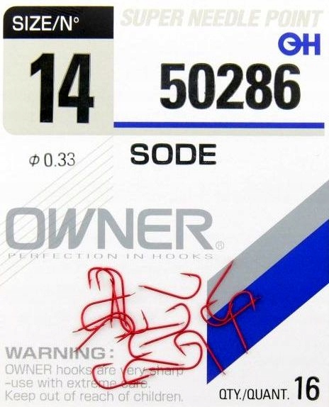 

Haczyki Owner Sode 50286 Rozmiar 14 Czerwone