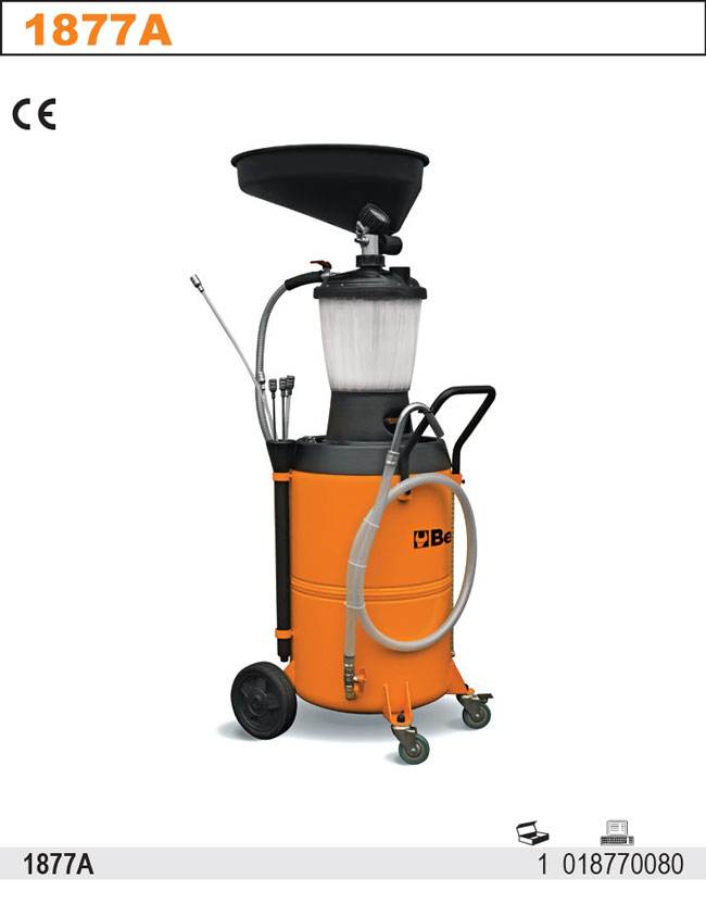 РАКОВИНА-ВСАСЫВАЮЩАЯ МАШИНА ДЛЯ МАСЛА 90L BETA 1877A